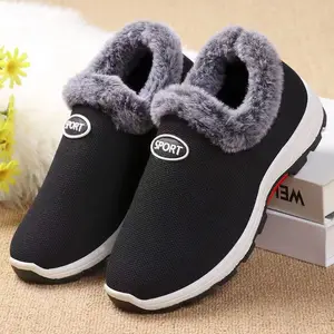 Winter platform ankle boots for women, cotton shoes, wedges, comfortable, hot, short, luxurious, female boots, sneakers, shoes, 2024 10 Main Sales Bota Female Without Heel - №3