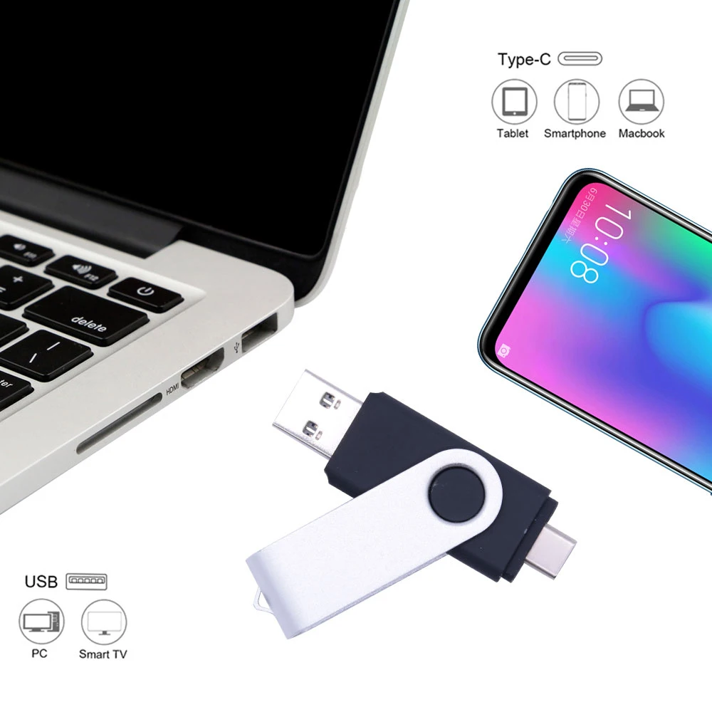 Hochgeschwindigkeits-Smart-Pen drive USB-Flash-Laufwerk große Kapazität 1TB 2TB 64GB 512GB USB-Stick USB 256 mit Typ-C-Adapter GB Memoria