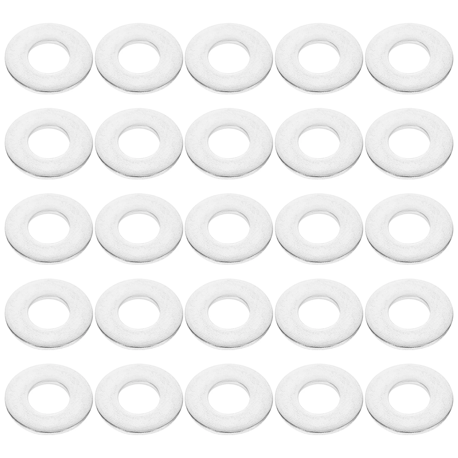 

50 Pcs Flat Washers Repair Screw with Stainless Metal Steel Small for Screws Lock