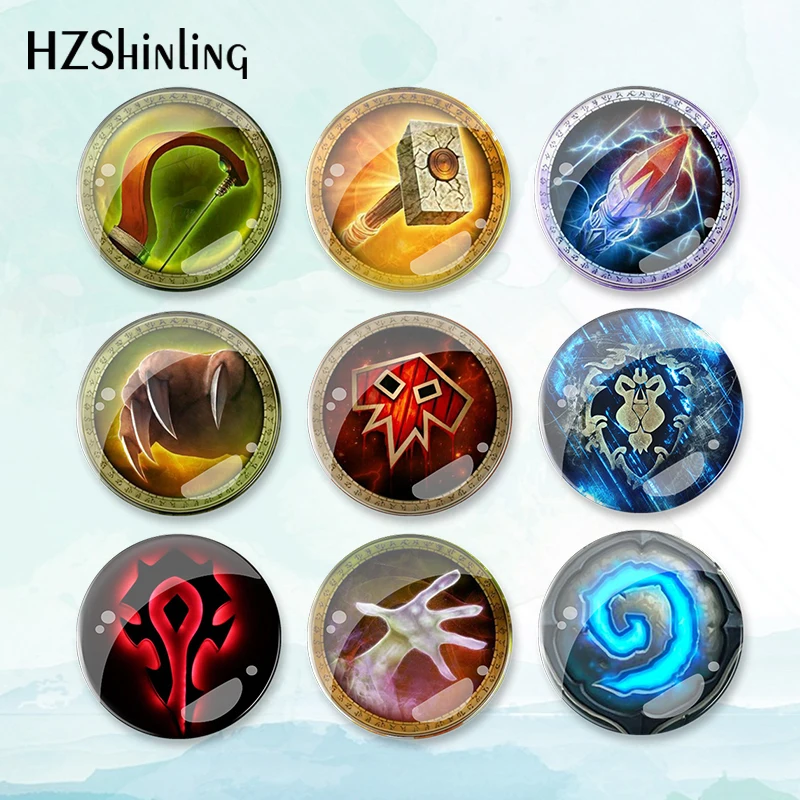 2023 New World of Warcraft Badge Brooch WOW Pin Backpack Decoration Pins Round Jewelry Women Gift