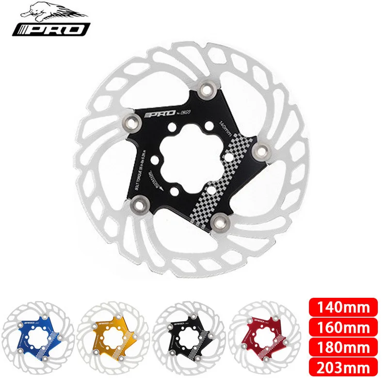 

IIIPRO Disc Brake Rotor 140mm 160mm 180mm 203mm Hydraulic Disc Brake Rotors Heat Dissipation Floating Rotor Bicycle Accessories