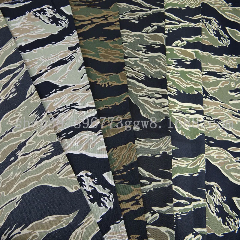 1.5x1m Woven Cotton Twill Carte Tigerprint Camouflage Multi-color Vest And Hat Fabric