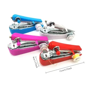 ماكينة خياطة محمولة ماكينة خياطة منزلية صغيرة بسيطة يدوية التطريز المحاصيل إصلاح الملابس النسيج آلة الخياطة اليدوية أفضل 10 آلات حبة مبيعات - رقم 1