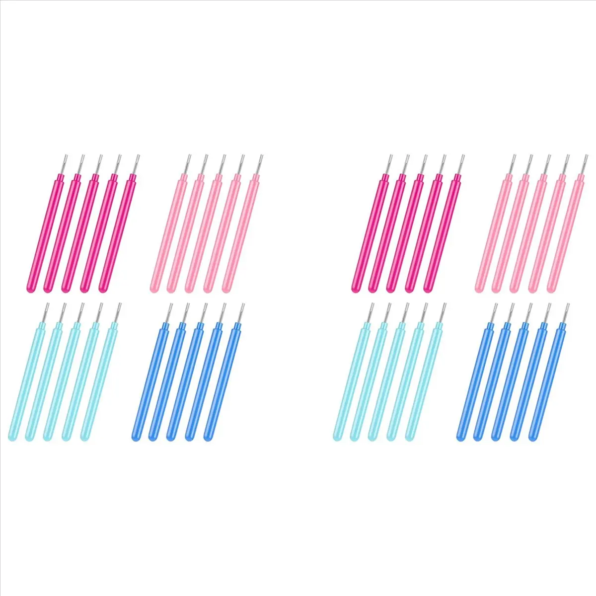 

*CLOS Paper Quilling Tools 48 Pcs Quilling Paper Slotted Tools Kit 4 Colors Rolling Multi-Function Needle Pen for Paper Flower