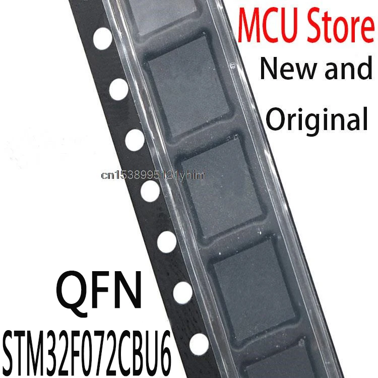 10PCS New and Original QFN STM32F 072CBU6 QFN Integrated IC MCU 32BIT 128KB FLSH 48UFQFPN STM32F072CBU6