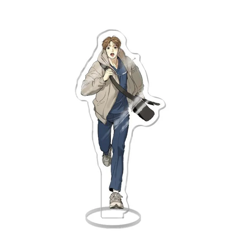 الإملائي دعني هناك الكورية Manwha الاكريليك الشكل كيم دان الجملة المفاتيح هدية صديق حامل نموذج لوحة الكرتون شارة