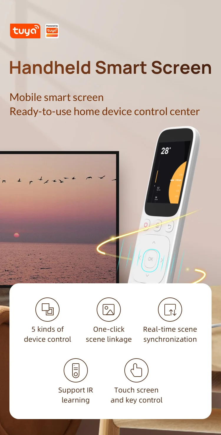 2023 Tuya Smart Home Automation HomeKit Device Zigbee Portable Gateway Handheld Smart Screen Smart Home Device Control
