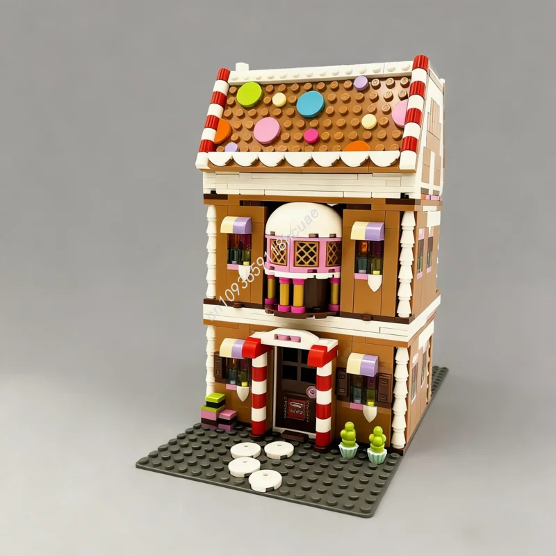 934pcs MOC Gingerbread House Modular Seasonal Model Building Blocks Construction Toy DIY Christmas Gifts Creative Idea Birthday