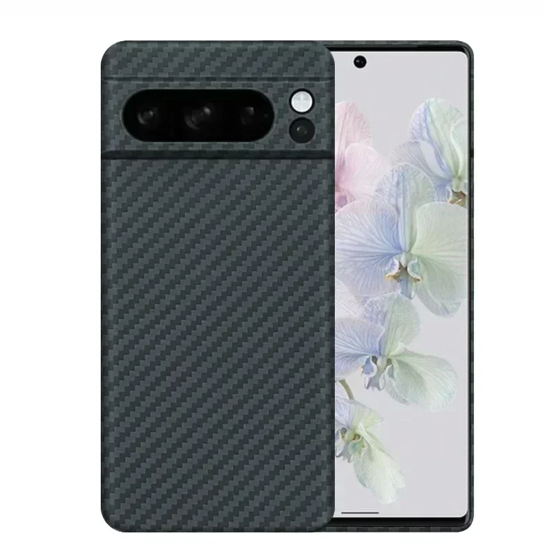 

Case for Google Pixel 8 & 8 Pro Ultrathin Real Carbon Aramid Fiber Anti-explosion Mobile Phone Protective Cover Protection Shell