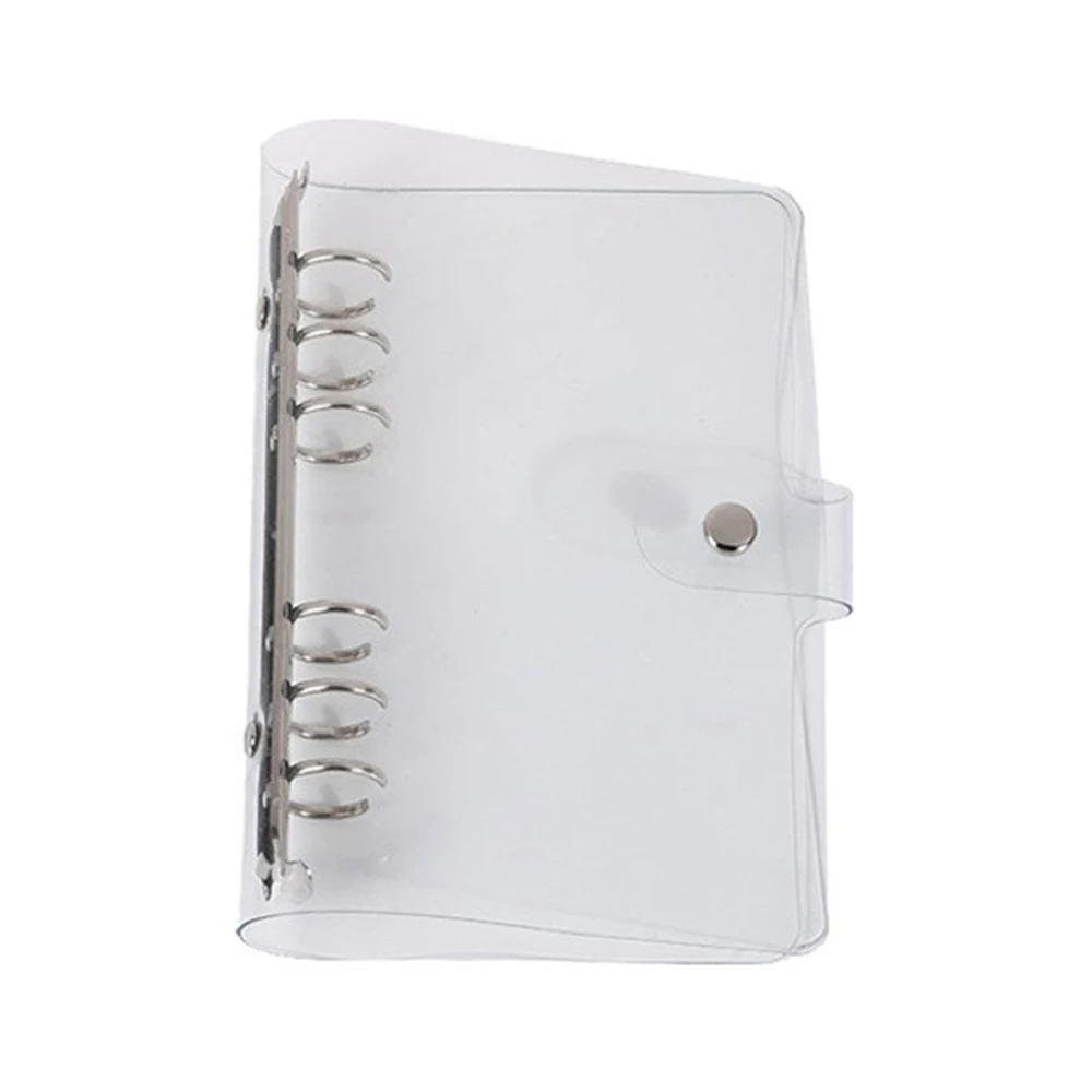 Travel Ledger Seal Punch Card A5/A6 Notebook Transparent Loose-Leaf Pvc Shell Ledger School Office