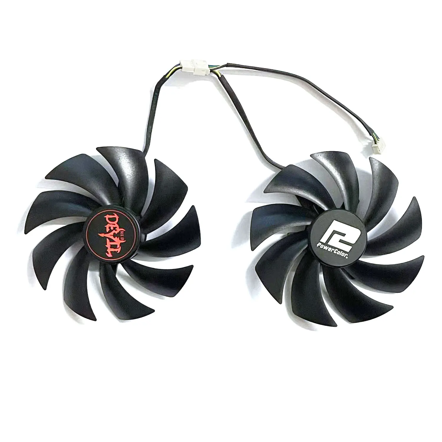 

95MM 4PIN FD10015H12D DC 12V 0.55A RX6600XT GPU fan for Powercolor RX6600 XT 6650 XT graphics card replacement