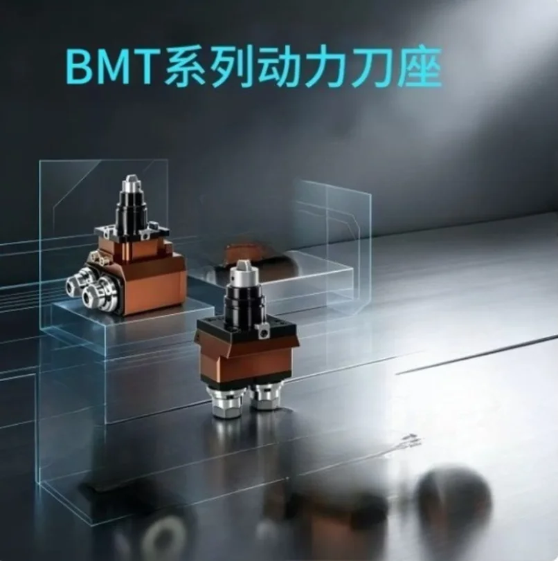 Double Head Driven Live Tool Holder BMT40 BMT45 BMT55 BMT65 0 & 90 Degree CNC Lathe Turret Power Head