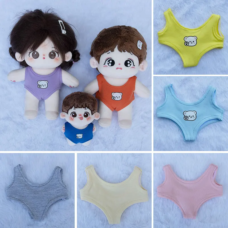 

10cm15cm20cm baby clothes 20cm cotton doll swimsuit one-piece toy doll action clothes doll accessories