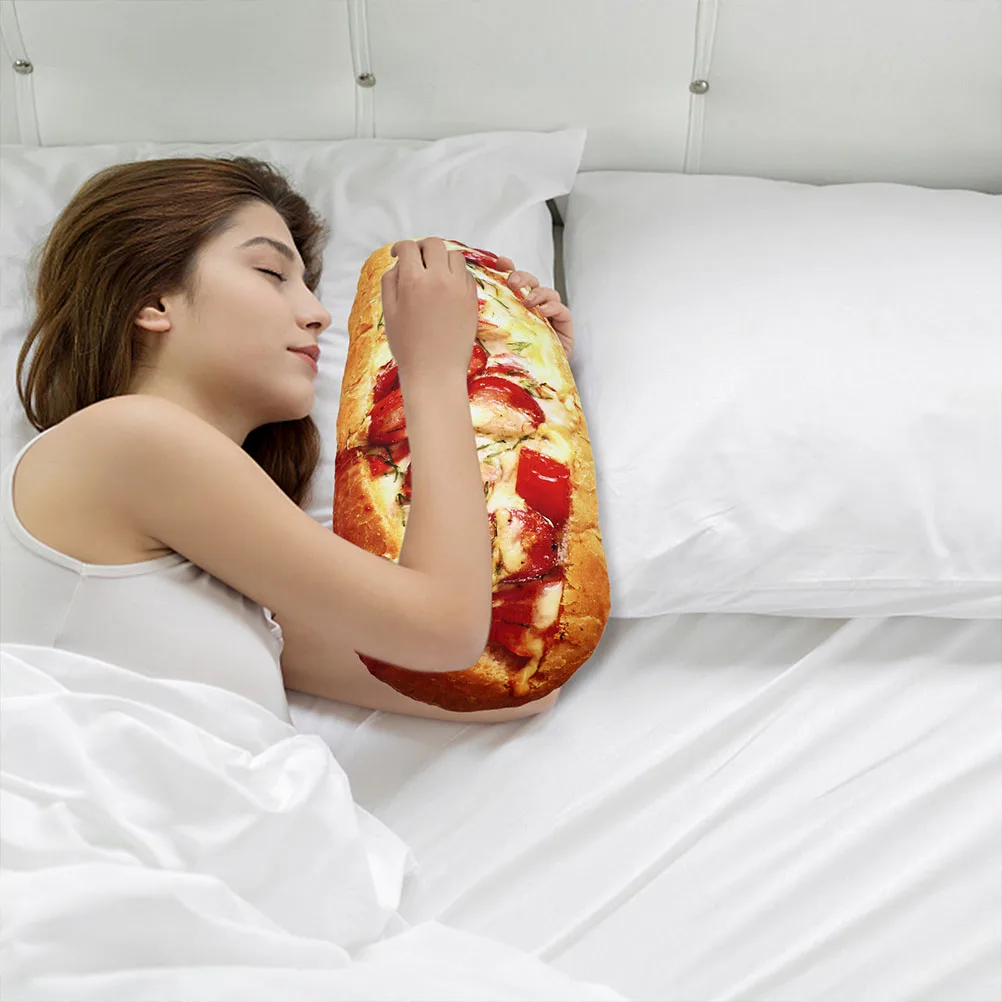 Simulated Bread 40cm Funny Bread Throw Pillow Food Shaped Lumbar Support Cushion Chair Sofa Car Seat Pillow Decor
