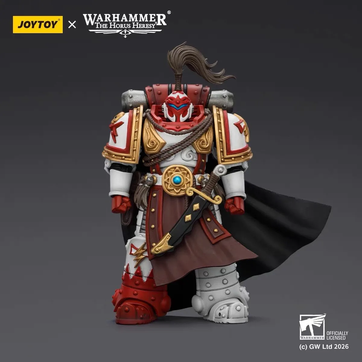 【Accessories】Joytoy Warhammer 1/18 Action Figures White Scars Hibou Khan, Seeker of Atonement