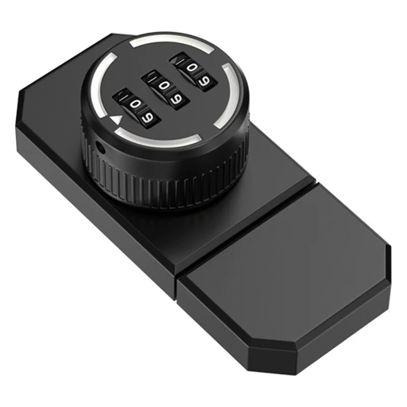 ใหม่ Silver Bolt โลหะสีดําประตูสลักรหัสผ่านล็อคกุญแจหลัก Anti-Theft ความปลอดภัยกลางแจ้งฮาร์ดแวร์ประตูสีดํา