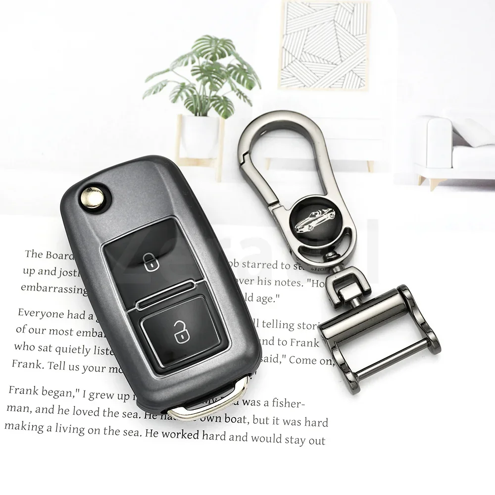 For VW Volkswagen Jetta Lavida Golf 4 5 6 MK4 MK5 MK6 Polo Tiguan Passat B5 B6 B7 Auto Keyless Car Key Cover Case Shell Fob