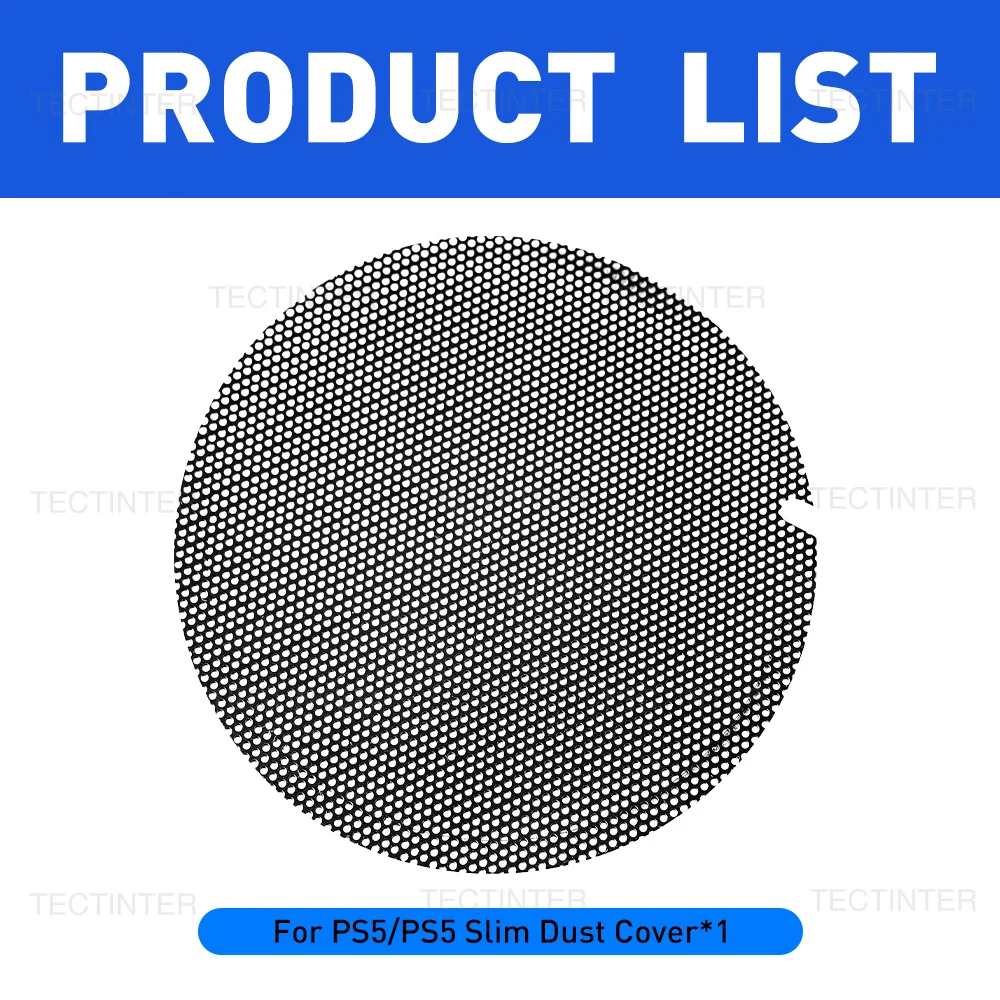 1/2/4Pcs For PS5 Console Dust Filter Dustproof Mesh Case Cover for PS5/PS5 Slim Easy Cleaning For PlayStation 5 Game Accessories