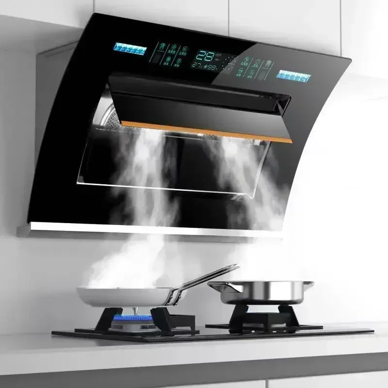 Chigo-Dual Motor Wall Mounted Cooking Hood, Fogão e Capuzes, Extratores de Cozinha, Home Kitchen, Smoke DownDraft, Glb