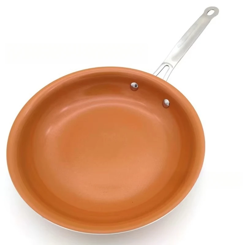 Frying Pan Nonstick 20 24 28cm Frying Pan with Ceramic Titanium Coating Round Copper Egg Pan Kitchen Cookware Pots and Pans