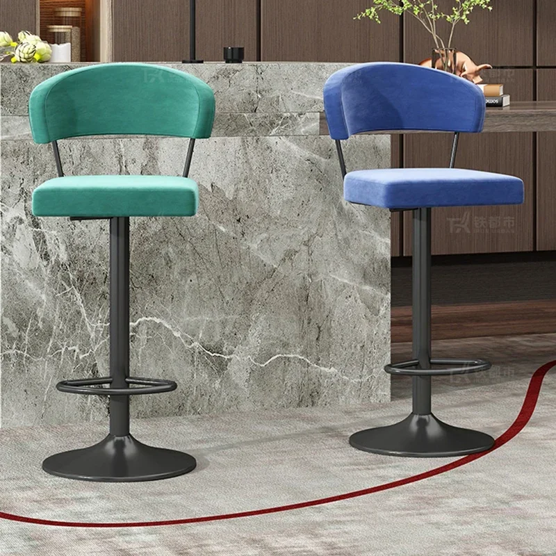 

Lightweight Minimalist Chair Breakfast Bar Stools Kitchen Home Luxury Chairs Metal Sillas Para Comedor High Stool Cafe Lounge