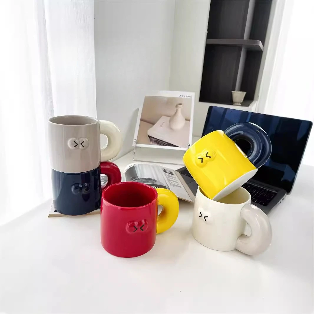 

Cute Chubby Ceramic Mug Couple Gift Home Coffee Cup Creative Birthday Present