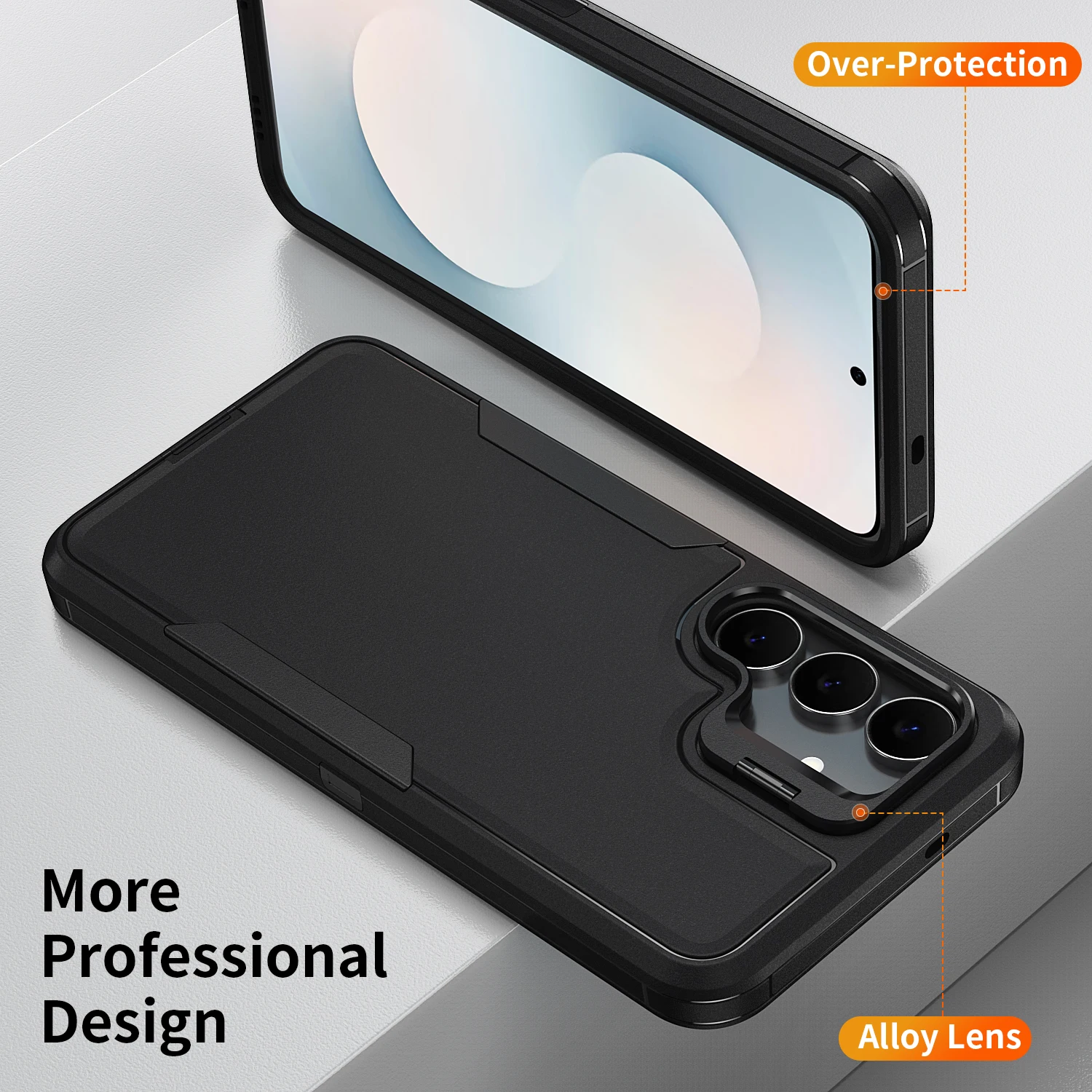 Accessories Stand Case for Samsung Galaxy S26 Ultra S25 FE S24 S26 Plus A57 5G A56 A16 A26 A36 A17 A37 Cell Phone Cover