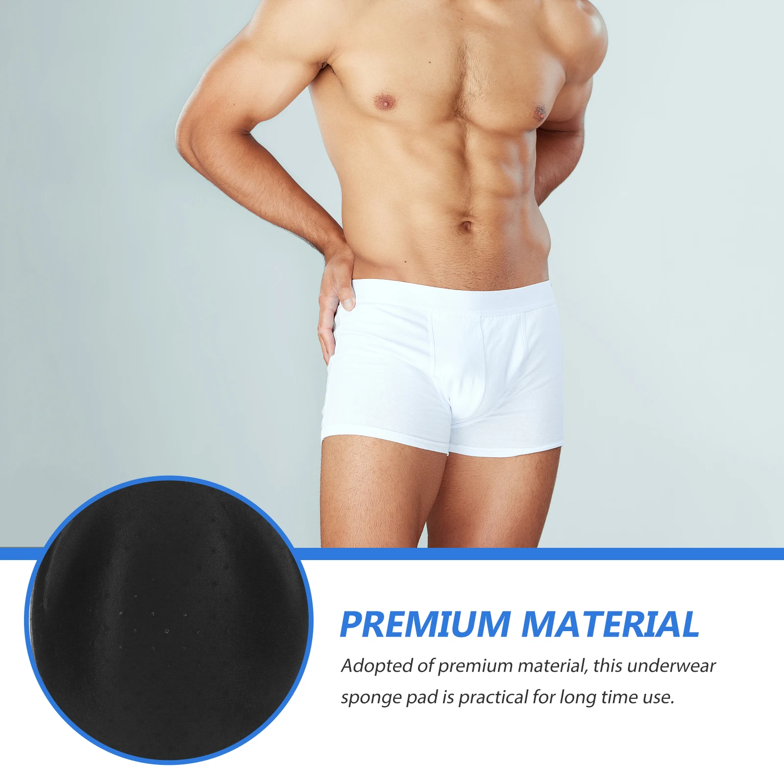 

4Pcs Bulge for Swimwear Sponge Pad Underwear Enlarging Cup Supportive Protection Ideal for Swimming Outdoor Sports
