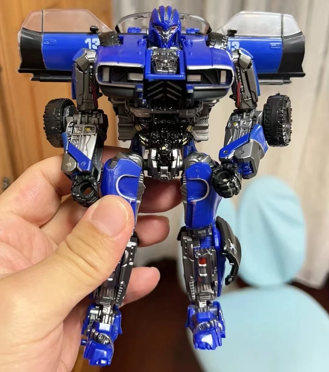 신제품 변신 장난감 TW-1033B 화이트 바운스 볼 워리어 TW1033 블루 합금 변형 액션 피규어 로봇 선물 박스 포함