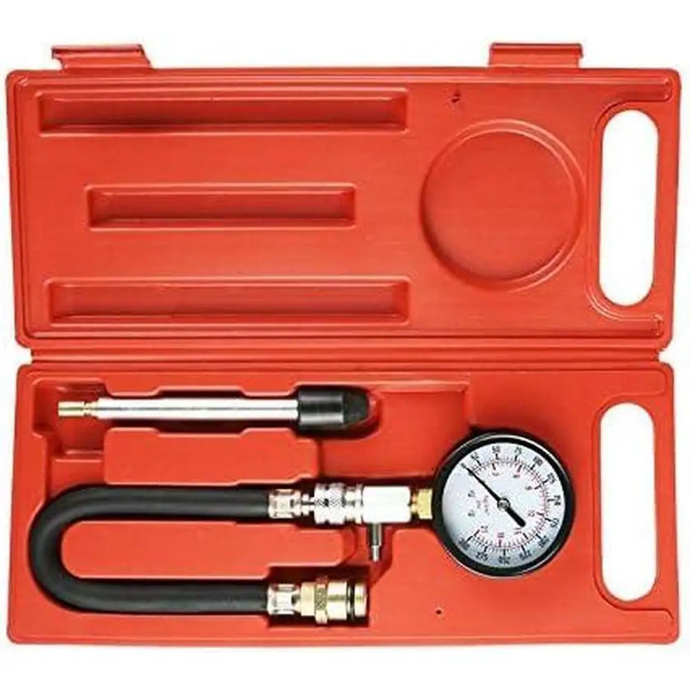 300psi Gasoline Engine Compression Tester Auto Petrol Gas Engine Cylinder Auto Pressure Gauge with Adapter Tester Auto Test Kit