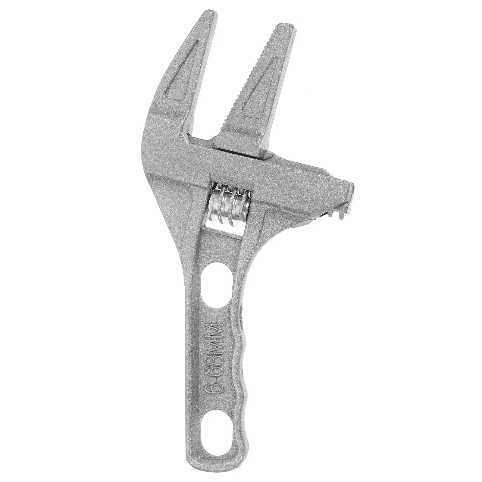 Adjustable Wrench Aluminum Alloy Plumbing Wrench for Faucet Pipe Repair Bathroom Maintenance Water System Installation Monkey