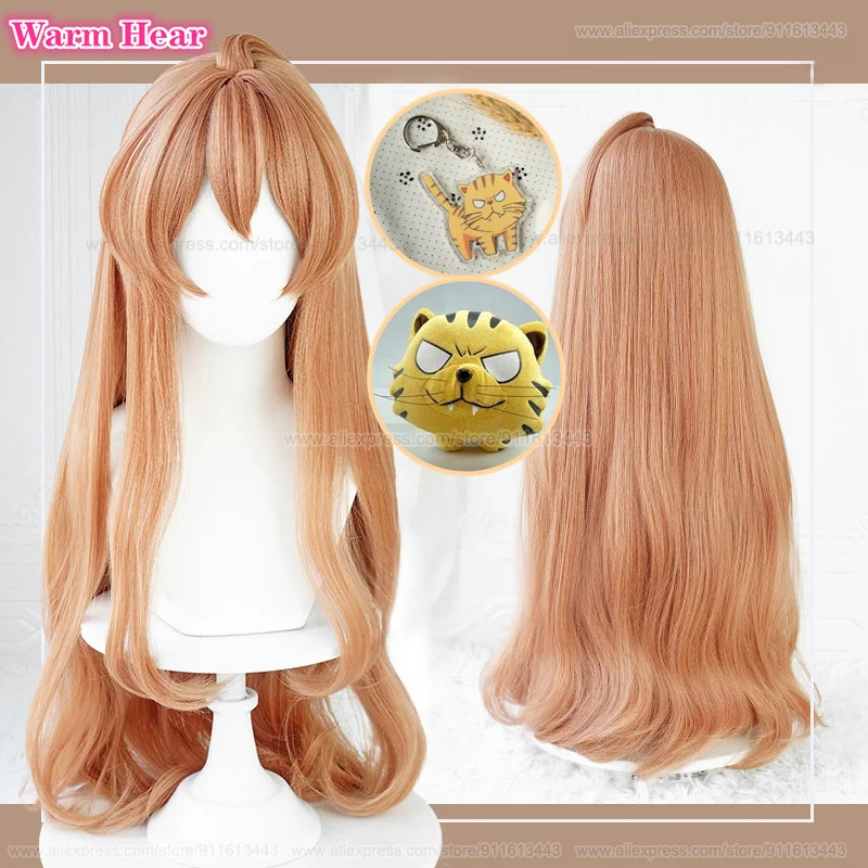 

Anime Aisaka Taiga Cosplay Wig Long 85cm Orange Pink Cruly Taiga Aisaka Anime Wigs Heat Resistant Synthetic Hair + Free Wig Cap