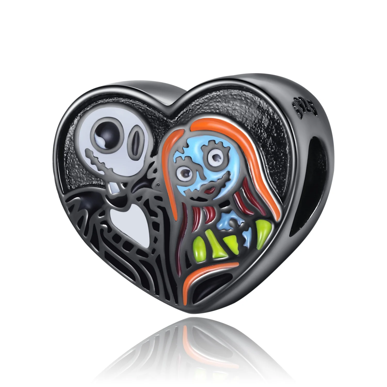 925 Silber Potdemiel Disney Bestseller Anhänger Weihnachts-Albtraum Charms Perlen Passend für Armband Halskette Damen DIY Edelschmuck Geschenk
