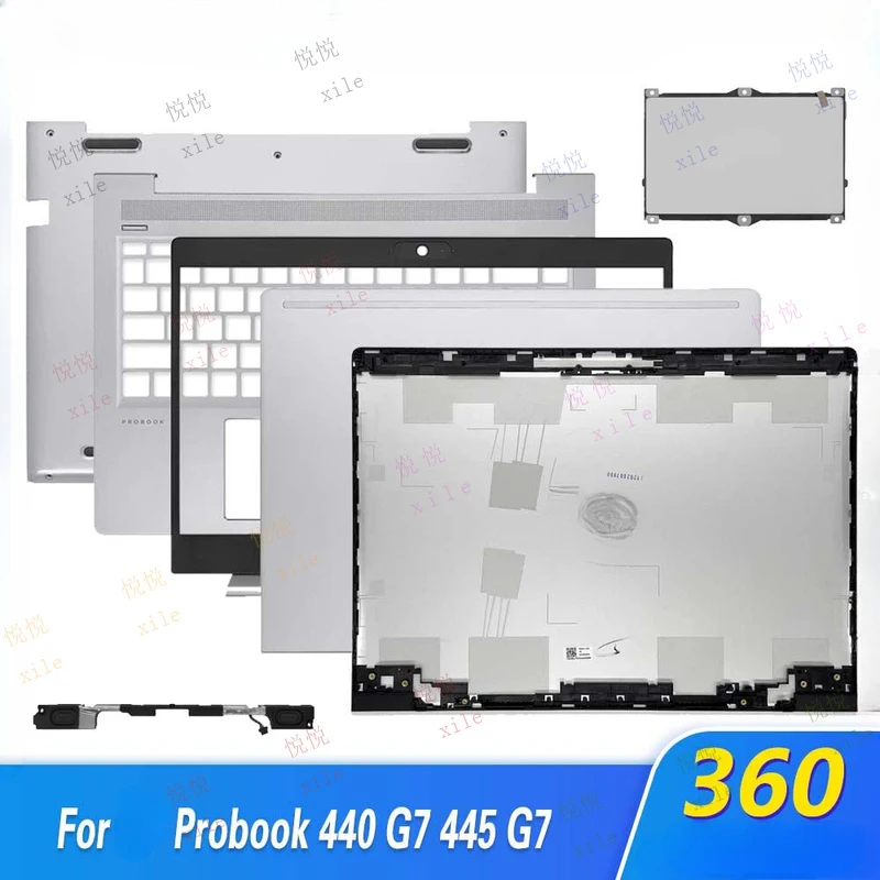 

L+For HP 440 G7 445 G7 66 14 G3 Laptop LCD Back Cover Palmrest Bottom Case