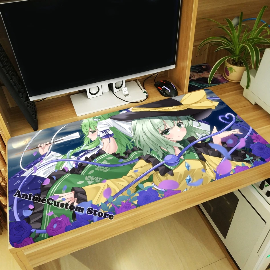 Anime Komeiji Koishi Cosplay Thicken Mouse Pad Mice Mat Gaming Keyboard Mat Otaku Playmat Gift