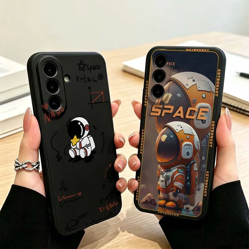 Cute Cartoon Astronaut Cover For Samsung Galaxy A73 A71 A56 A55 A54 A53 A52 A50 A40 A37 A36 A35 A32 A31 Phone Case