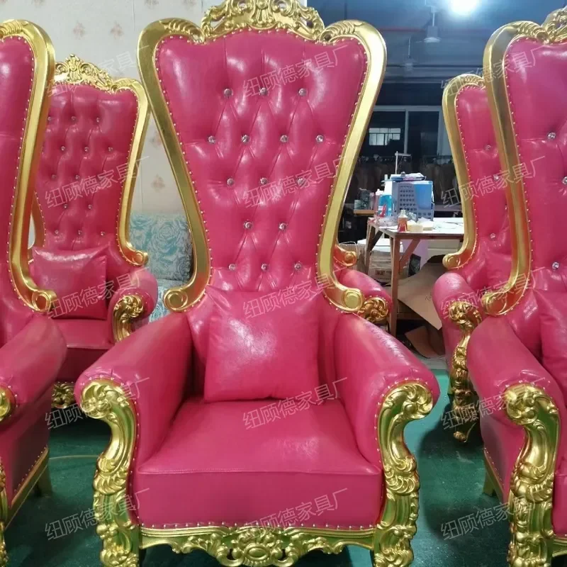 for European Classical Style Queen King Chair for Live Streaming Host Influencer Promotion Internet Celebrity Same Design Hot