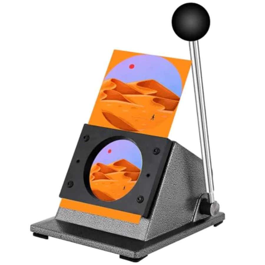 

1.26"/32mm Button Paper Cutter 1.73"/44mm Circle Cutter Paper Puncher Precise Graphic Punch Die Cutter Cuts for Making 1.26-inc