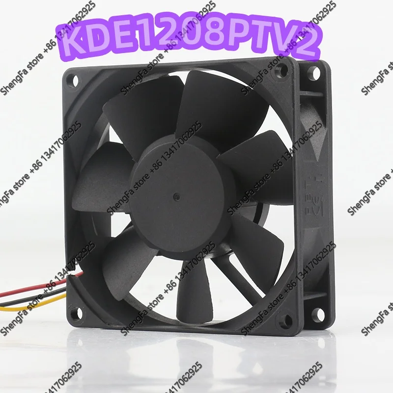 KDE1208PTV2 Brand-new original in-stock product 8025 12V 1.6W 8CM 3-pin ultra-quiet fan