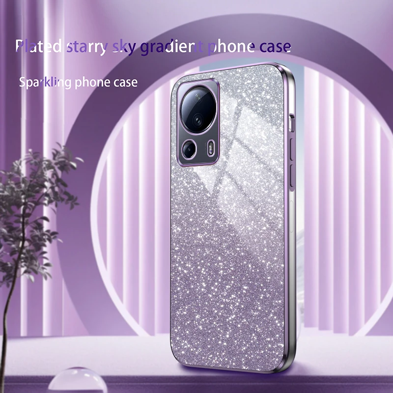 Luxury Electroplated Bling Glitter Soft phone case For Xiaomi 11 Lite 11T 12Pro 12 Lite 12T 13 Pro 14 Pro CIVI 2 Back Cover Capa