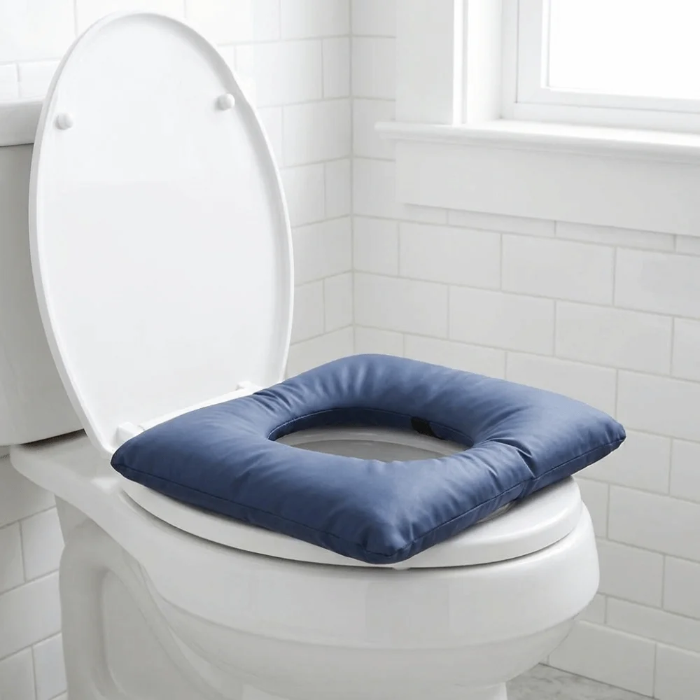 

Multi-purpose Thickened Toilet Seat Pad Waterproof Soft Leather Seat Cushion Washable Anti-Decubitus Comfort Pad Seniors