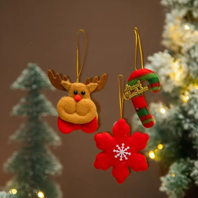 Christmas Plush Santa Tree Ornaments 12pcs Cute Hanging Pendants for Xmas Party Home Decoration Holiday Small Gift Idea 2026 - view 5