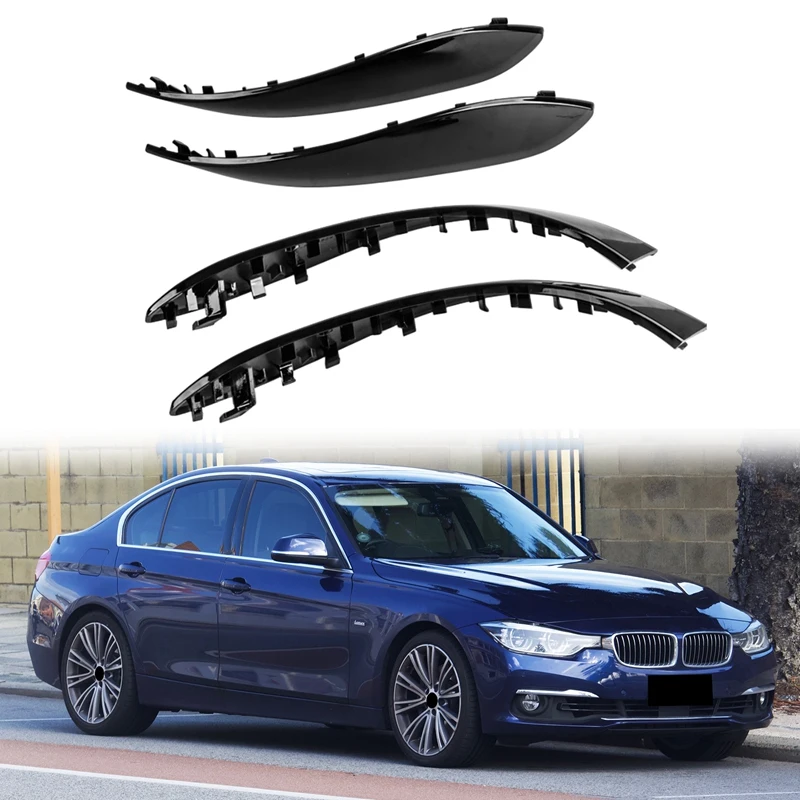 

4Pcs Car Inner Door Handle Trim Pull Grab Panel Handle Replacement For-BMW F30 F31 F34 F35 F36