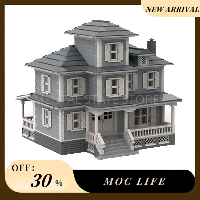 ใหม่ 4311PCS ที่กําหนดเอง MOC Country House Building Blocks เทคโนโลยีอิฐ DIY Creative Assembly การศึกษาของเล่นวันหยุดของขวัญ