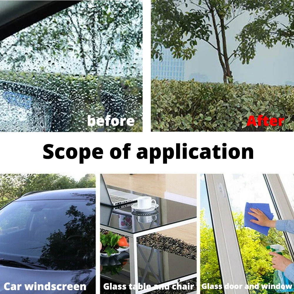 20/50/100ML Hviero Rainproof Anti Fog Agent Glass Nano Coating Spray Auto Windscreen Car Shampoo Paint Cleaner Screen Polishing
