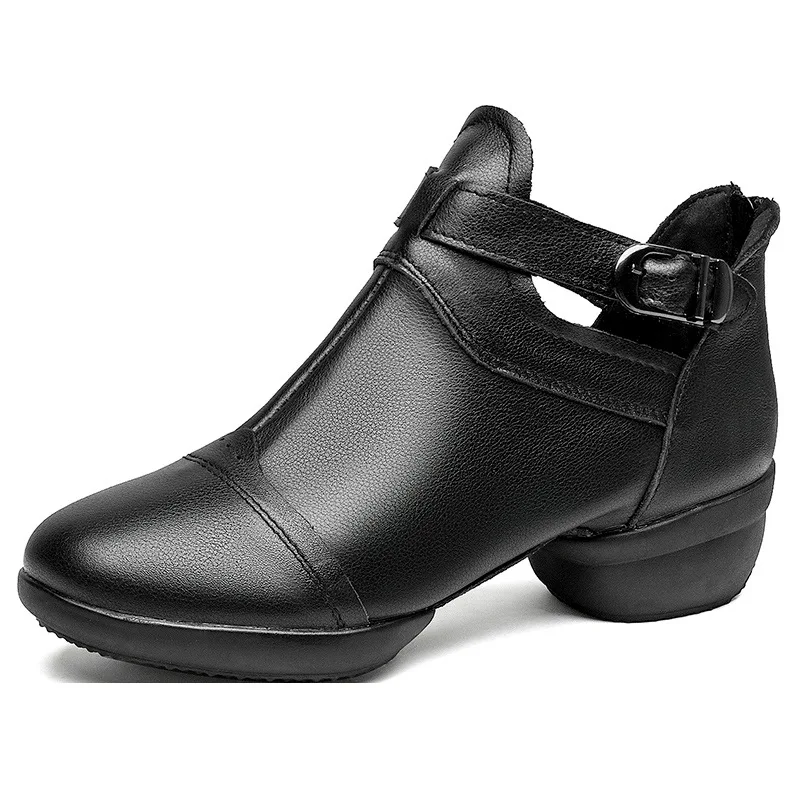 

Women Corium Net Surface Dance Shoes Girls Casual High Heel Dancing Shoe Ladies Outdoor Modern Jazz Square Dance Shoes