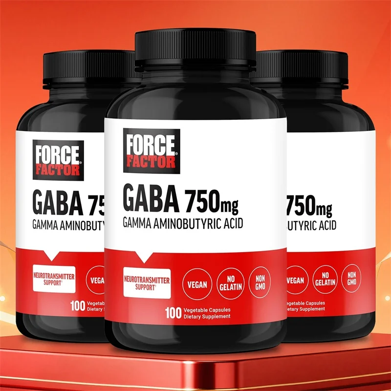 

GABA (gamma-aminobutyric Acid) Capsules - Relieves Stress and Anxiety, Improves Sleep Quality, and Soothes Emotions