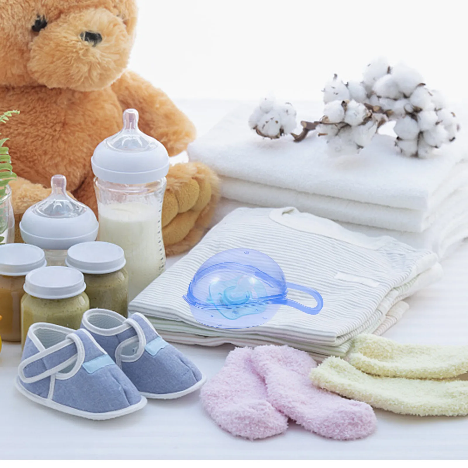 

8 шт., коробка для соски, контейнер для хранения, чехлы-держатели для детской соски, легкий, портативный, удобный для переноски, материал премиум-класса, большая емкость