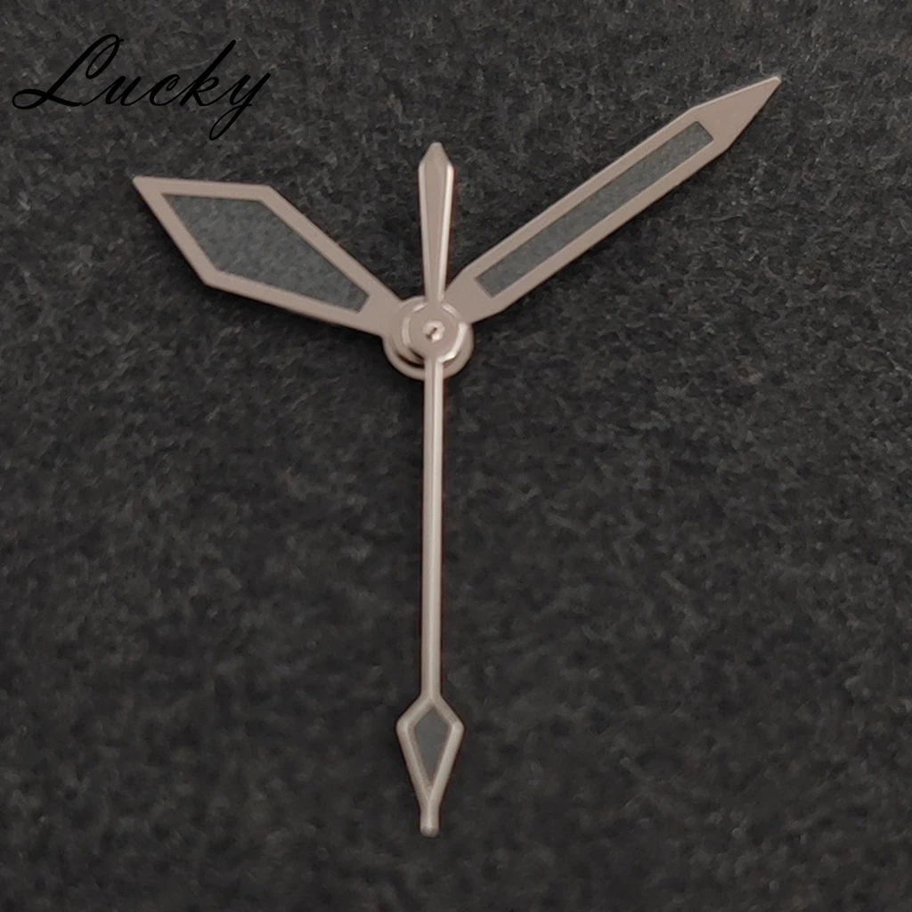 Modified NH35 NH36 Hands Retro Silver Gray Watch Hands Watches Pointers Fit NH35/NH36/4R/7S Movement