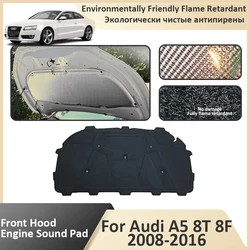 Front Hood Engine For Audi A5 8T 8F 2008 2009 2010 2011 2012 2013 2014 2015 2016 Insulation Soundproof Mat Car Car Accessories